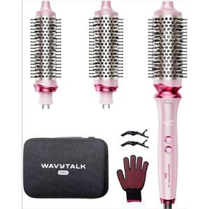 Wavytalk Heatwave Pro Ionic Thermal Brush Set, 3-Size Heated Round Brush